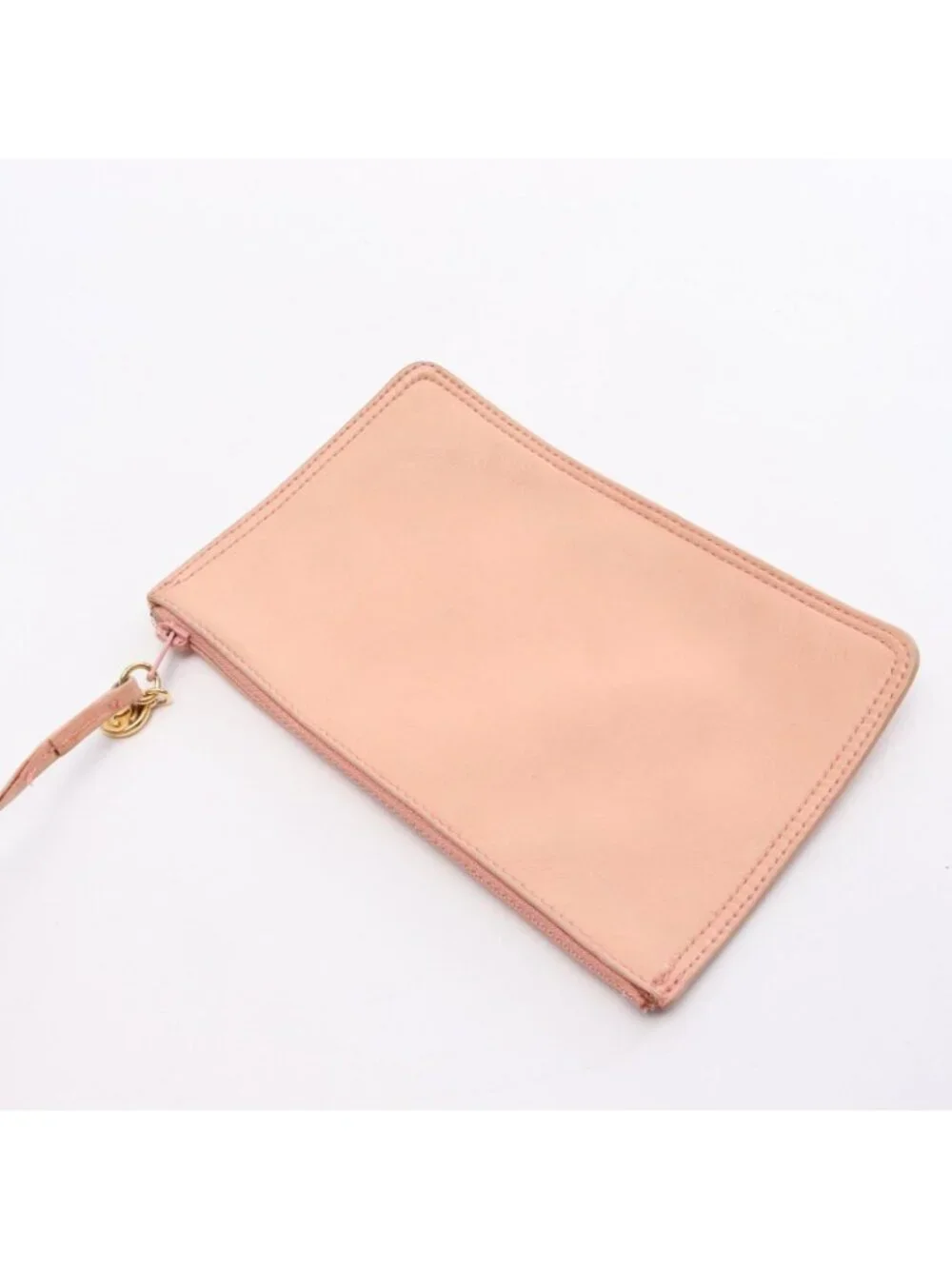 Chanel Shoulder Bag CC Logo Drawstring Light Pink Lambskin CC